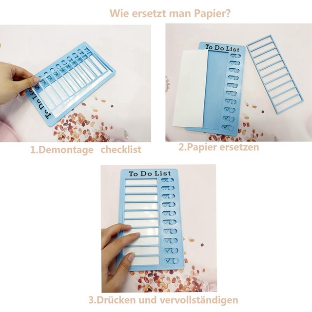 4Pcs Dry Erase Memo List Board Chore Chart RV List Board With 10 Dry Erase  Paper - AliExpress